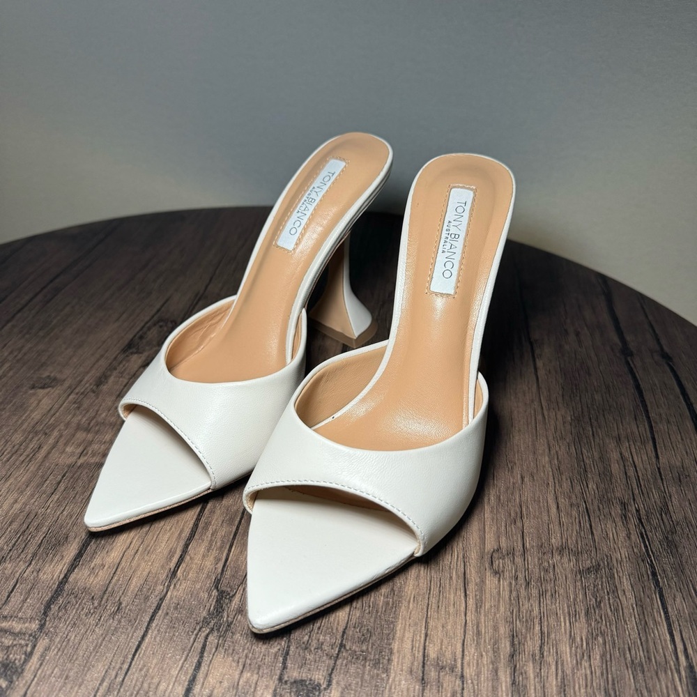 Tony Bianco Marcel Dove Nappa Heels